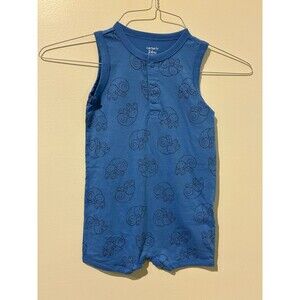 NWT Carter's Blue Crab Snail Romper - 24M